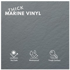 Marine Grade Grey Vinyl Fabric 54″ – 1 Yard