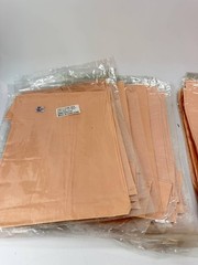 Lot of 23 New 100% Pure Silk Habotai Scarves 36×36 8mm Peach Hong Kong NOS