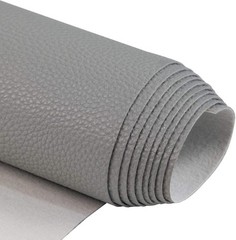Faux Leather Sheets 54″ x 36″ for Upholstery DIY Crafts Pebbled Pattern Gray