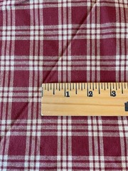 Wine Red/Burgundy Plaid/check upholstery fabric 54″ x 2.75 yards