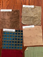 CLARENCE HOUSE 21 pcs Mixed Lot 8 1/2″ Fabric Samples