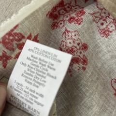 Pottery Barn Fabric 5yds X 54”Toile Linen Cotton Martine French Country Bedding