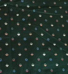 2.33 Yards Paul Kaufmann Baskets Dots Cotton Fabric Green Colorworks