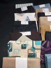 LOT OF 15 FAT QUARTERS COTTON FABRIC ASSTD COLORS & DESIGNS