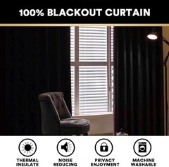 Blackout Curtains 90 Inches Long 2 Panels Set for Bedroom Living Room Thermal…