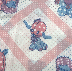 Pink Animals Nursery Polka Dot Children’s Theme Cotton Fabric BTHalfY 345
