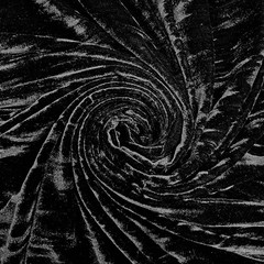 Pauline BLACK Wrinkled Polyester Crushed Stretch Velvet Fabric by the Yard for