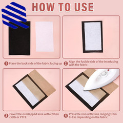 Light Weight 12″X 30 Yards Fusible Interfacing for Sewing Iron On Non Woven NEW