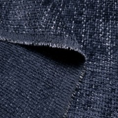 Rustic Blue Boucle 54″ By The Yard Solid Heavy Textured Upholstery Fabric