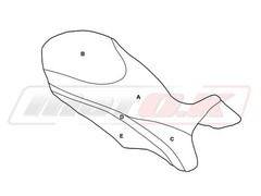 SEAT COVER for MV Agusta Rivale 800 (’13-’18) MotOK Antislip w/ Pattern & Emblem