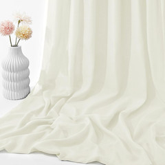 Ivory Chiffon Fabric by the Yard, 5 Yards, 60 Inch | Pure Polyester Chiffon, Pre