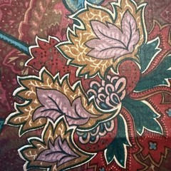 Vtg Jacobean Floral Vine Paisley Chintz Glazed Cotton SCOTCHGARD Fabric 142×55