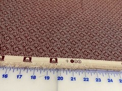 Circa 1800’s Little Flowers Tan & Burgundy 100% cotton Fabric per yd Calico