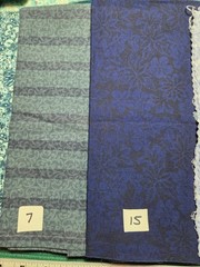 FQs 1/4 Yds Scraps Blue Aqua Turquoise Stripe dot Calico cotton quilting Fabric