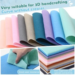 100 Pcs 8 x 12 Inches Felt Fabric Sheet for Craft Thin Soft 20 Colors Felt Sh…