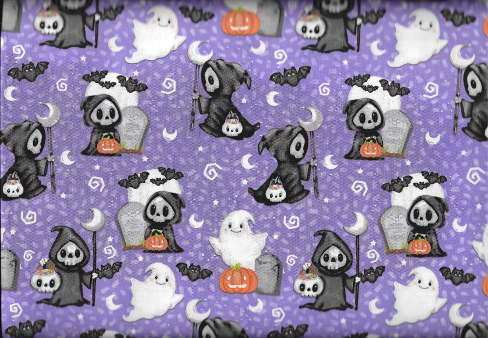 100% cotton Halloween fabric “Moonlight Mischief” by Henry Glass