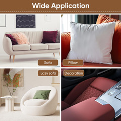Beige Suede Couch Repair Kit – 6 Self-Adhesive Microfiber Patches for Upholstery