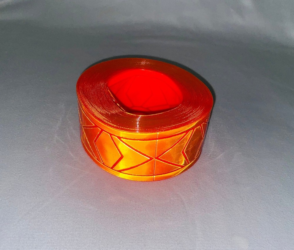 Reflective SEW ON Orange UFR | 2 inch | by the foot | Utility Fire Retardant