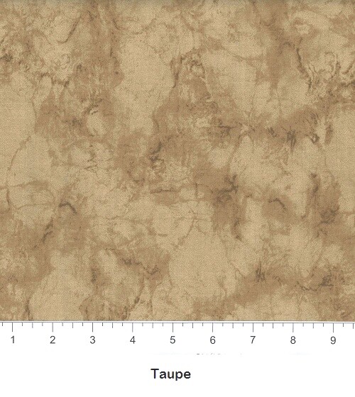 Taupe Marble Stone 100% Cotton Fabric by the 1/4 yard