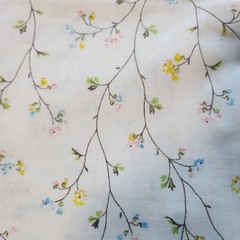 Vintage Pink Fabric Floral Solid Poka Dot Craft Quilt DIY Cotton Mix 6 Yard Lot