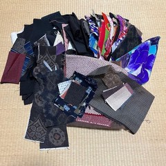 Fabric Patchwork Japanese Pattern Scrap Lot For Crafts Handicraft Vintage