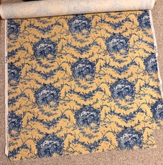 Vintage Waverly La Petite Ferme Toile French Country Farmhouse cottagecore