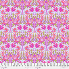 Tula Pink Moon Garden Dragon Your Feet Dusk Pink Fabric Cotton 18″ X 42″ New