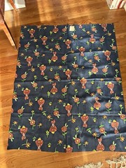 Vintage Fabric Holly Hobby Butterfly Floral Fabric