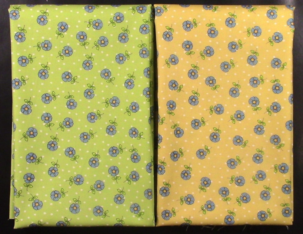 2 One Yard Cuts – Loralie Designs Daisy Dots – 100% Cotton Fabric 5333