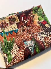Western Cowboy Cotton Fabric S Shamash and Sons 40×34”