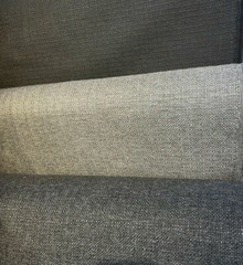 Chenille Performance Sampson Charcoal Gray Upholstery Fabric by the yard