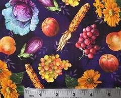 Quilting Treasures – Harvest Fruits And Floral Quilting And Crafting Fabric