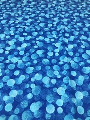 Blue Dot Fabric Geometric Abstract 32″ x 45″ Cotton Quilt F14