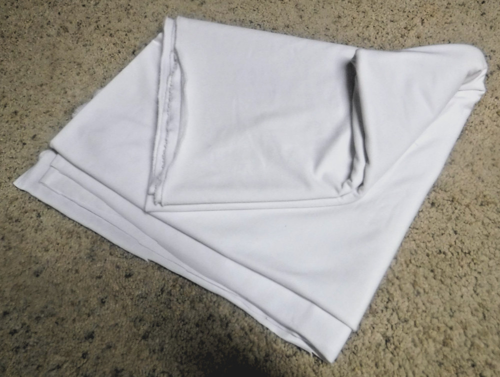 78×60″ White 4-Way Stretch Fabric Spandex Lt-Med Wt Swimsuit Dance Leggings++