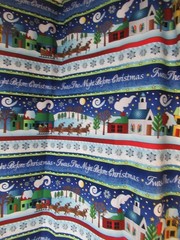 “Twas the Night” AVLYN INC. STRIPED Christmas Fabric Cotton SBTYX44 NEW