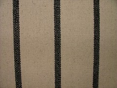 French Grain Sack Stripe Cotton Linen Look Curtain Upholstery Cushion Fabric
