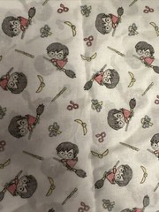 One Piece Harry Potter On Broom 100% Cotton Fabric 50” X 40”