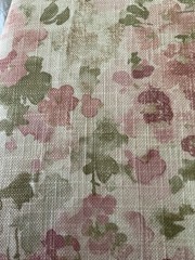 Covington Fabric 54 Inches Wide X 42 Inches Long Blush Pink On Cream Cotton