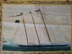 Tall Ships Quilt Fabric Panel 11″x16″ Nautical Ocean Sea Sailing B