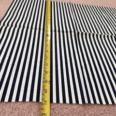 Vintage Fabric Lot Black White Hampton Floral Stripe Daisy Remnants Quilt 9+ YDS