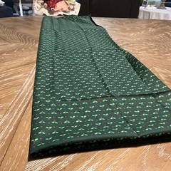 Cotton Christmas Fabric Holly With Berries On Green Background 2 Yards