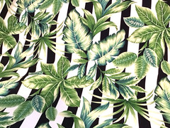 Tropical Outdoor Fabric Green Leaf Upholstery Patio Cushion 2.75 Yard Lot