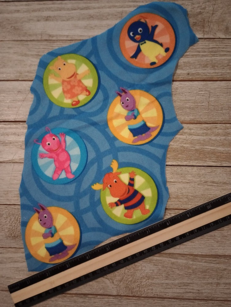 backyardigans fun fabric length polyester 6 characters 2.5 inch #1004 *