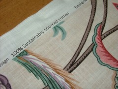 Curtain Upholstery Fabric Chanterelle Wineberry Ornate Bird Floral Cushion Blind