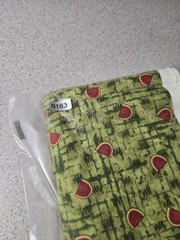 Debbie Mumm Jo-Ann Watermelon Green Backround 2 Yards Fabric