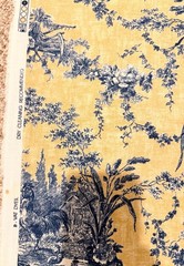 Vintage Waverly La Petite Ferme Toile French Country Farmhouse cottagecore