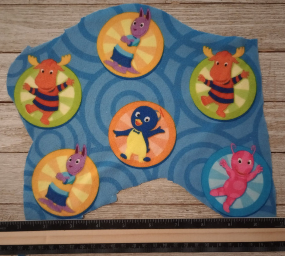 backyardigans fun fabric length polyester 6 characters 2.5 inch #1005 *