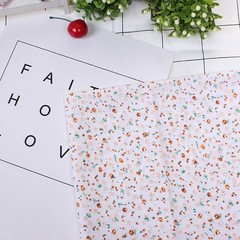 7 PCS Orange Cotton Fabric Bundles Soft Quilting Squares Patchwork Craft DIY