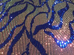 Pink Green Blue Black Multicolor 4way Stretch Sequins Fabric 50” Width 1 Yard