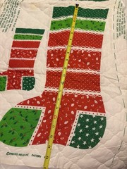 Vtg Spring Mills 4 Christmas Stocking Patterns Cut Sew Quilt Patchwork Red Green